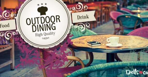Dining Outdoors in Wisconsin Dells