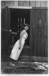 Woman at The Wonder Spot - Hi-way 12 Lake Delton at the Dells