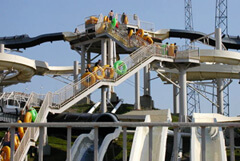 Waterslide stairs