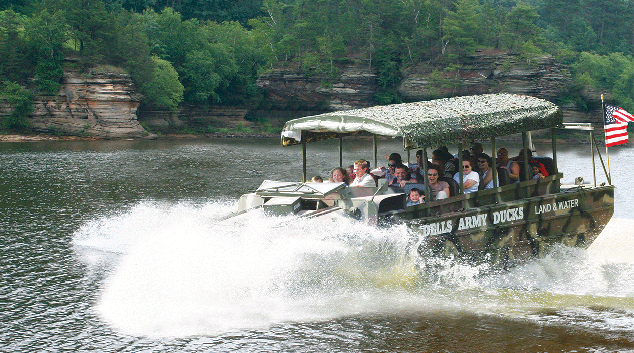 Army ducks Wisconsin Dells