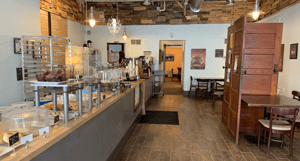 Inside Two Rivers Coffee Shop